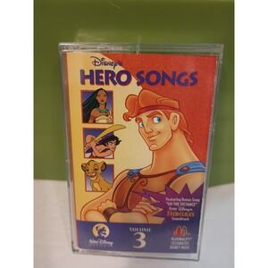 Disney Hero Songs Volume 3 Cassette Tape 1997 McDonalds Hercules Aladdin Simba